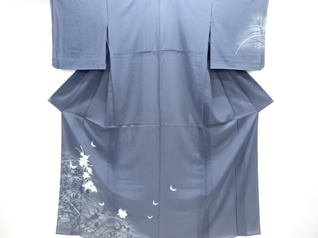 D222 夏着物 訪問着 緑 花模様 絽 正絹 未使用極美品 D222